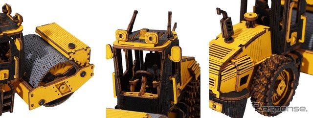 はたらく車3Dウッドパズル ロードローラー