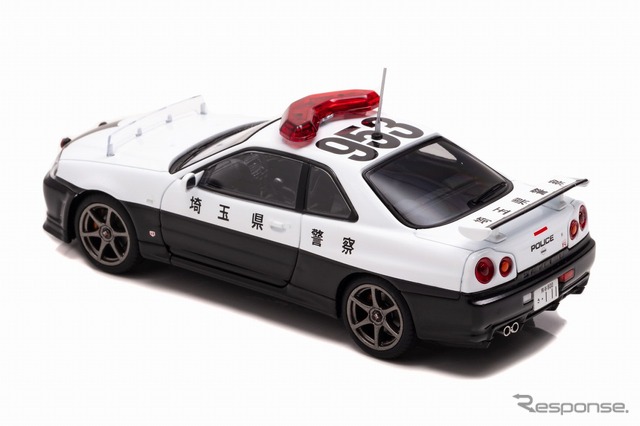 RAI'S 1/43 日産 スカイライン GT-R(BNR34)2001 埼玉県警察高速道路交通警察隊車両(953)