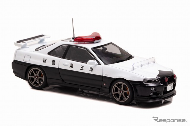 RAI'S 1/43 日産 スカイライン GT-R(BNR34)2001 埼玉県警察高速道路交通警察隊車両(953)