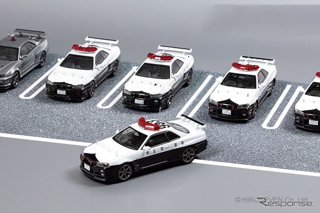 R34パトカー、埼玉県警 スカイラインGT-R 最後の1台を1/43スケールで 1 ...