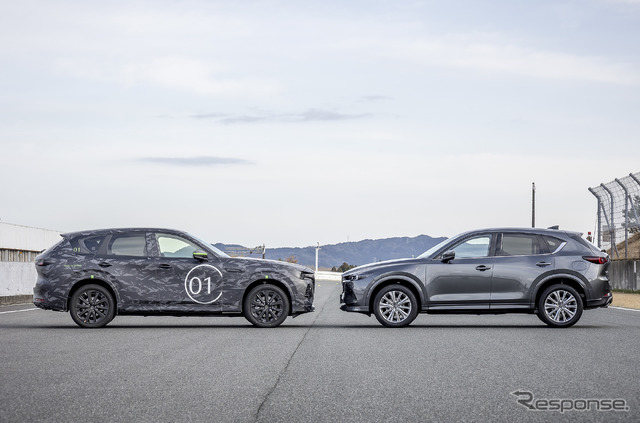 マツダ CX-60(欧州仕様プロトタイプ)とCX-5