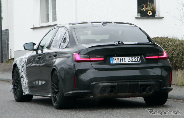 BMW M3 CS(仮)プロトタイプ(スクープ写真)