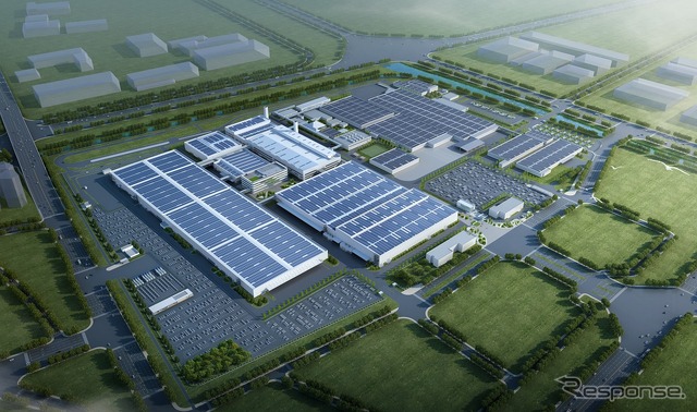 広汽ホンダ EV専用工場俯瞰図