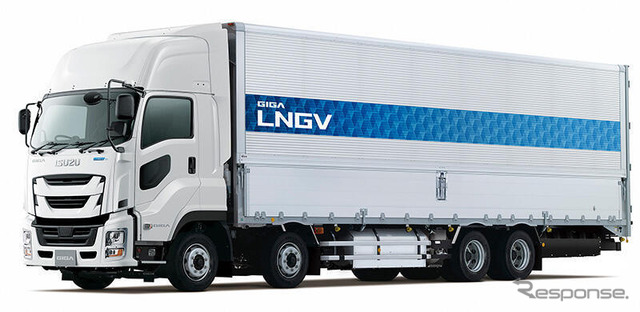 大型トラック：いすゞギガLNG車