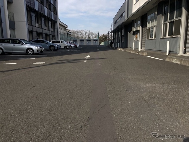 目視で見た際のターゲットライン