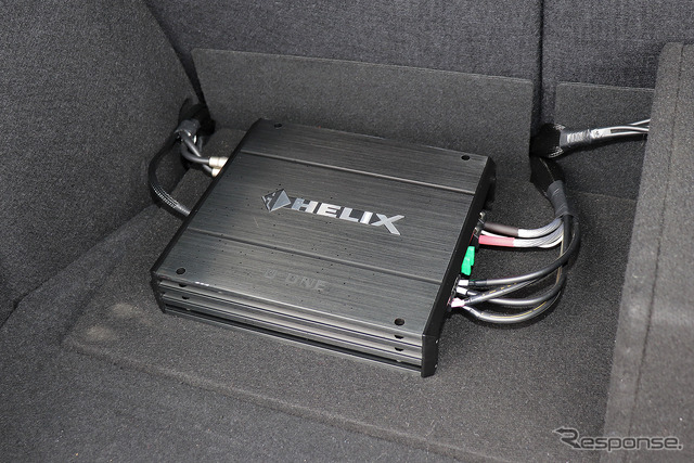 「パワーアンプ内蔵DSP」を使用してシステムメイクしたオーディオカーの一例(製作ショップ:ブリーズ<奈良県>)。