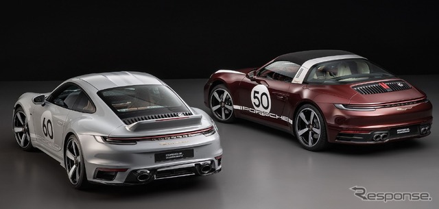 ポルシェ 911 スポーツクラシック 新型と 911 タルガ 4S ヘリテージデザインエディション（2020年）