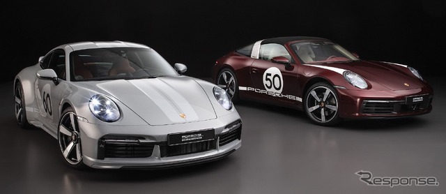 ポルシェ 911 スポーツクラシック 新型と 911 タルガ 4S ヘリテージデザインエディション（2020年）