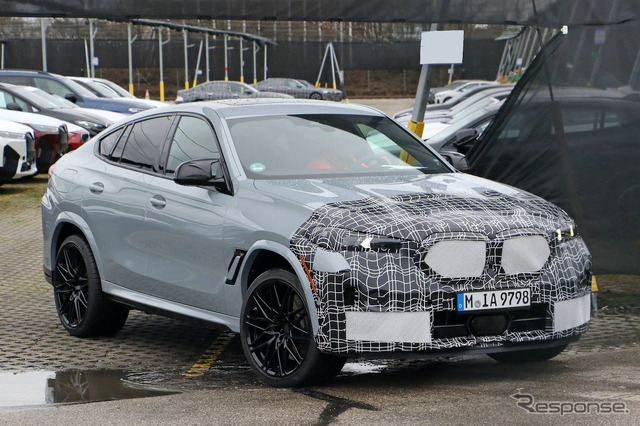 BMW X6M 改良新型プロトタイプ(スクープ写真)