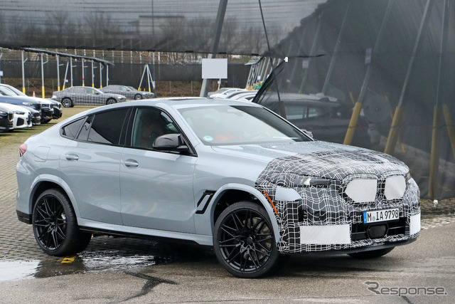 BMW X6M 改良新型プロトタイプ(スクープ写真)