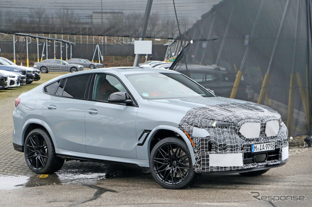 BMW X6M 改良新型プロトタイプ(スクープ写真)