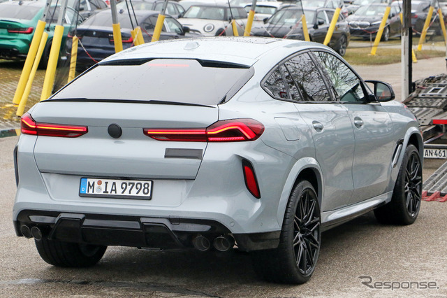 BMW X6M 改良新型プロトタイプ(スクープ写真)