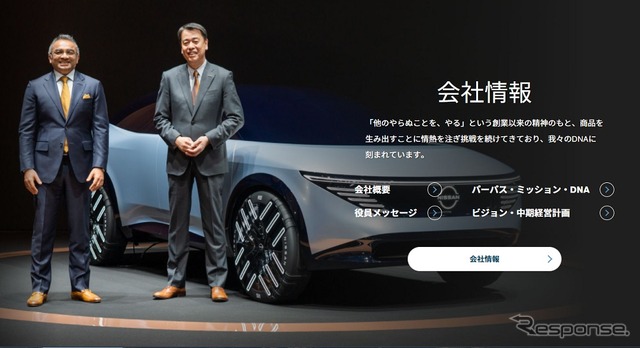 日産自動車 企業サイト 会社情報