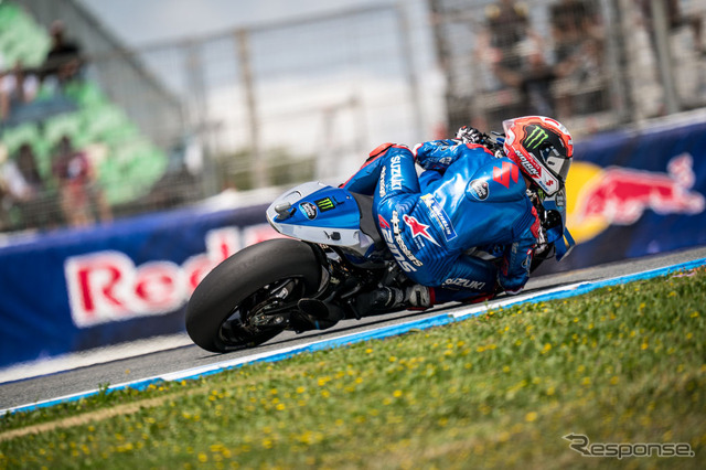 リンス（スズキ）、MotoGPスペインGPフリー走行（4月29日）