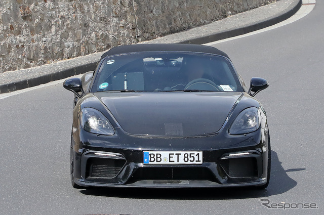 ポルシェ 718スパイダー RS プロトタイプ(スクープ写真)