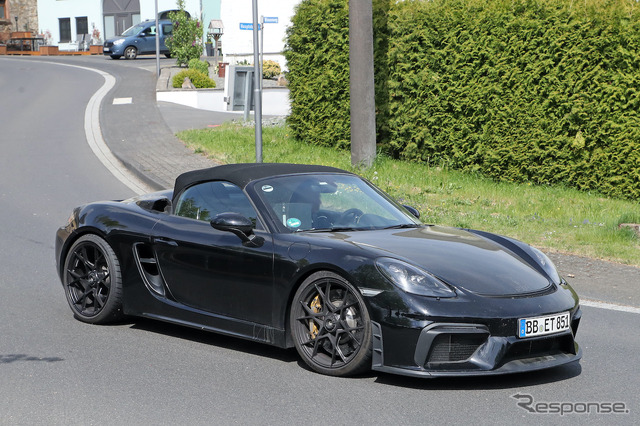 ポルシェ 718スパイダー RS プロトタイプ(スクープ写真)