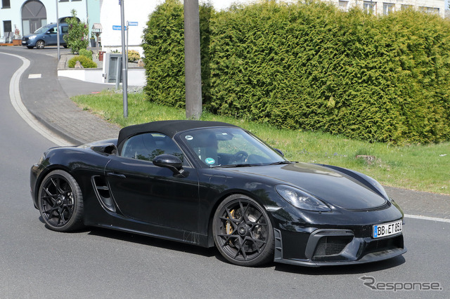 ポルシェ 718スパイダー RS プロトタイプ(スクープ写真)