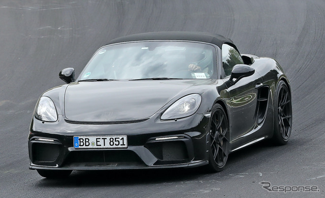 ポルシェ 718スパイダー RS プロトタイプ(スクープ写真)