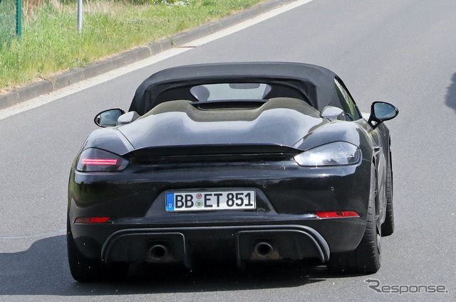 ポルシェ 718スパイダー RS プロトタイプ(スクープ写真)