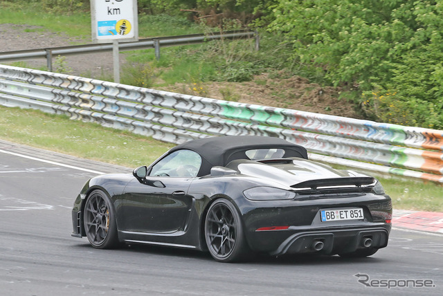 ポルシェ 718スパイダー RS プロトタイプ(スクープ写真)