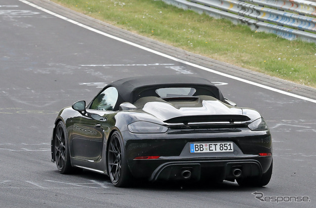 ポルシェ 718スパイダー RS プロトタイプ(スクープ写真)