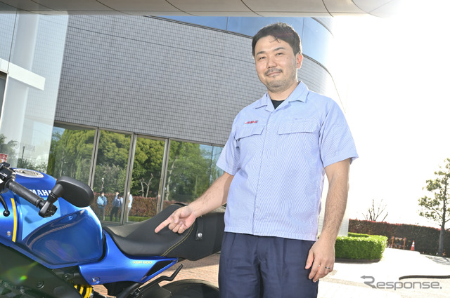 テストライダーを担当した瀬戸氏のこだわりはシート