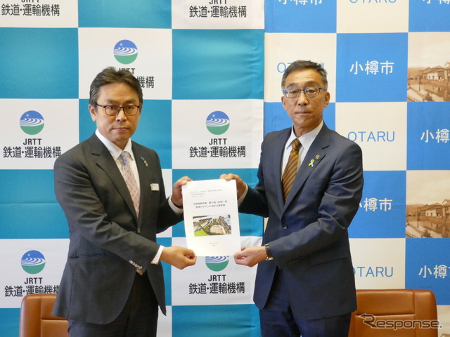 鉄道・運輸機構が小樽市から新小樽駅のデザインコンセプトを受領
