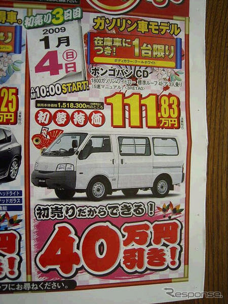【初売り 値引き情報】新年はこのプライスでこの新車を購入する!!