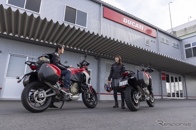 3日間に渡る旅を経てドゥカティ東名名古屋にゴールした