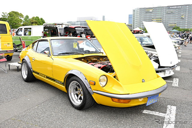 左ハンドルのホンダ フィット! US仕様で雰囲気激変…34th MOONEYES Street Car Nationals