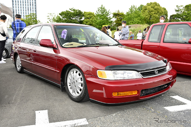 左ハンドルのホンダ フィット！ US仕様で雰囲気激変…34th MOONEYES Street Car Nationals