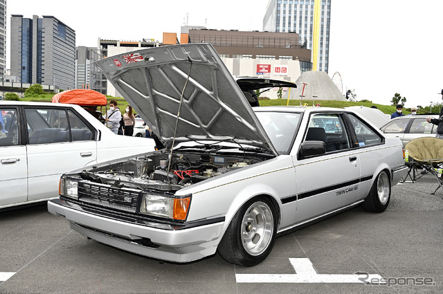 左ハンドルのホンダ フィット! US仕様で雰囲気激変…34th MOONEYES Street Car Nationals