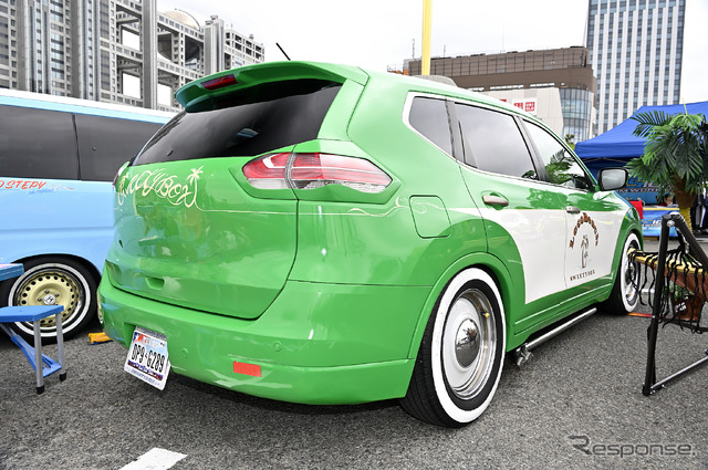 左ハンドルのホンダ フィット! US仕様で雰囲気激変…34th MOONEYES Street Car Nationals