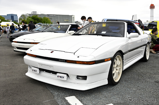 左ハンドルのホンダ フィット！ US仕様で雰囲気激変…34th MOONEYES Street Car Nationals