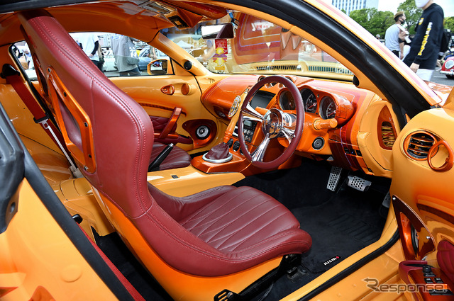 左ハンドルのホンダ フィット! US仕様で雰囲気激変…34th MOONEYES Street Car Nationals