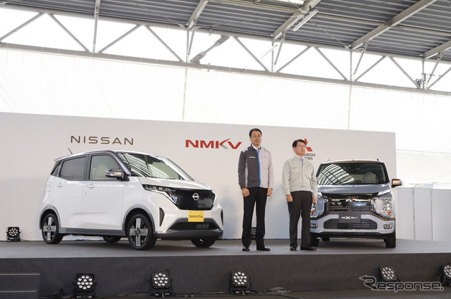 日産自動車&三菱自動車、NMKVが新型「軽電気自動車」のオフライン式を実施