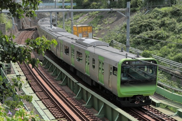 10月から営業時間帯で自動運転の検証が行なわれる山手線。2月にはステレオカメラによる前方障害物検知システムが開発された。