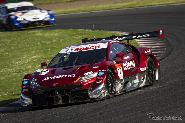 GT500クラス2位の#17 Astemo NSX-GT(塚越広大/松下信治)