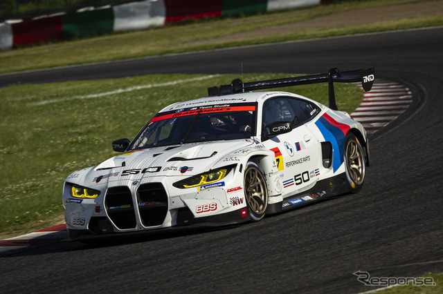 GT300クラス優勝の#7 Studie BMW M4(荒聖治/近藤翼)