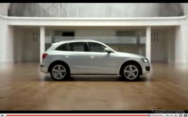 アウディ Q5 のCM…ペーパークラフト