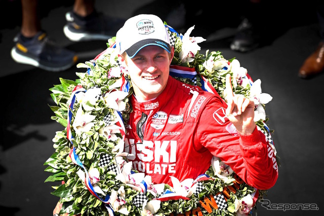第106回インディ500を制した#8 マーカス・エリクソン。