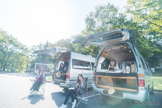カメラガールズの広島県三原市 バンライフ／車中泊体験の様子（2021年）
