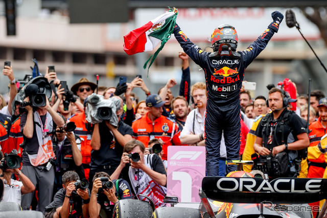 2022年のF1モナコGPを制した#11 ペレス(レッドブル)。
