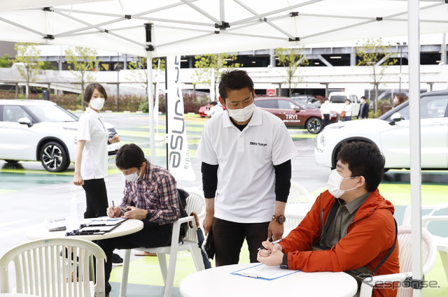有明ガーデン(東京都江東区)にて開催した「レスポンス読者限定EV・PHEV試乗会」