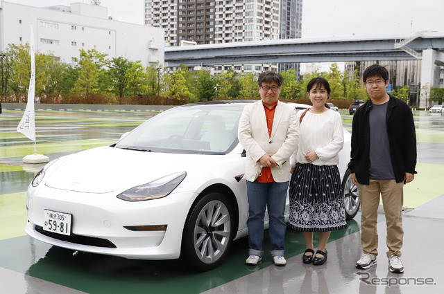 有明ガーデン(東京都江東区)にて開催した「レスポンス読者限定EV・PHEV試乗会」