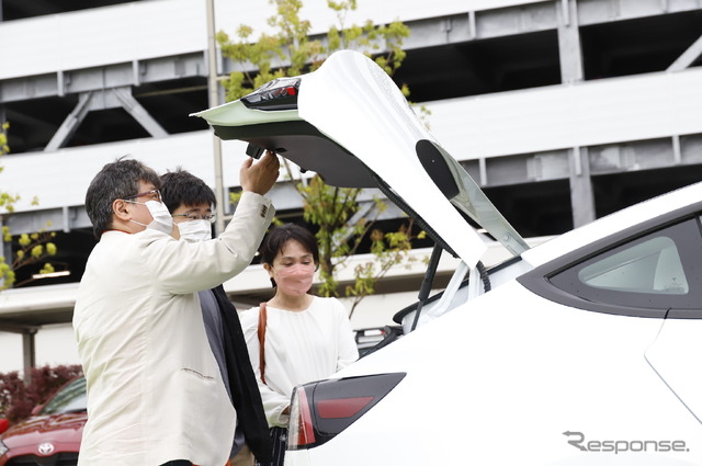 有明ガーデン(東京都江東区)にて開催した「レスポンス読者限定EV・PHEV試乗会」