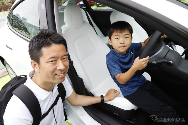 有明ガーデン(東京都江東区)にて開催した「レスポンス読者限定EV・PHEV試乗会」
