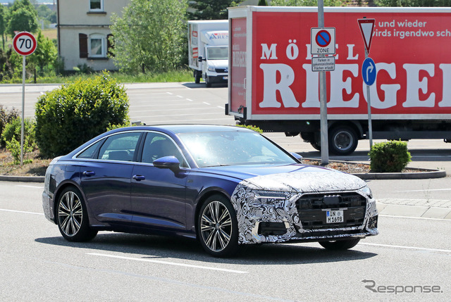 アウディ A6 Sライン 改良新型プロトタイプ(スクープ写真)