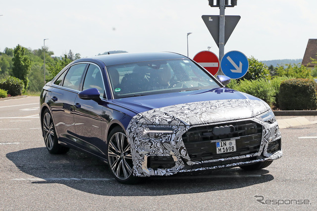 アウディ A6 Sライン 改良新型プロトタイプ(スクープ写真)