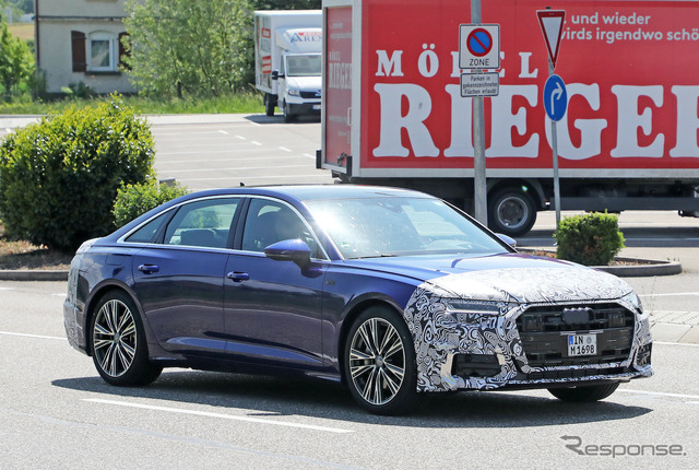 アウディ A6 Sライン 改良新型プロトタイプ(スクープ写真)